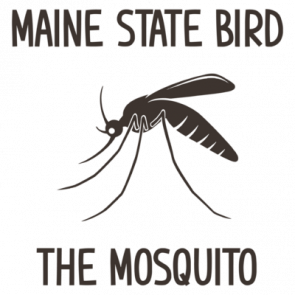 Maine State Bird The Mosquito  Funny Maine Tshirt