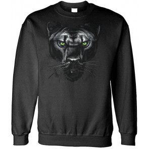 Majestic Panther - Jungle Cat Big Lion Tiger Wild - Fleece Sweat T-Shirt