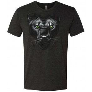 Majestic Panther - Jungle Cat Big Lion Tiger Wild - Tri-Blend T-Shirt