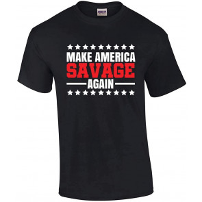 Make America Savage Again Political Humor Patriotic Men's T-Shirt