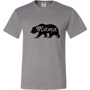 Mama Bear Distressed Mother's Day T-Shirt