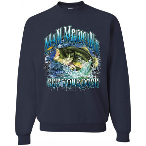 Man Medicine Get Your Dose Bass Fishing T-Shirt