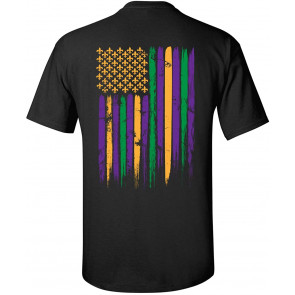 Mardi Gras Colorful Flag T-Shirt
