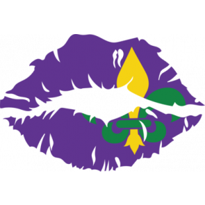 Mardi Gras Lips 2 T-Shirt