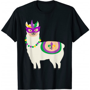 Mardi Gras Llama T-Shirt