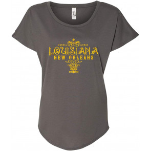 Mardi Gras New Orleans Louisiana Ladies Dolman T-Shirt