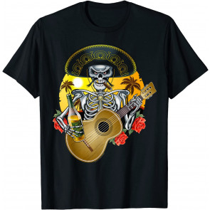 Mariachi Skeleton Dia De Los Muertos Day Of The Dead T-Shirt