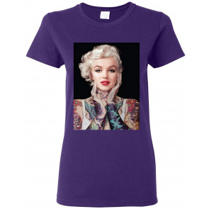 Marilyn Monroe Tattoos Black Pop Culture T-Shirt