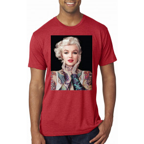 Marilyn Monroe Tattoos Black Pop Culture T-Shirt