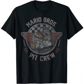 Mario & Luigi Mario Bros. Pit Crew Fade T-Shirt