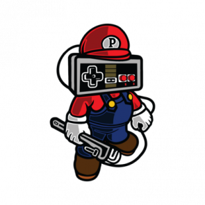 Mario Style Controller Head Retro Tshirt