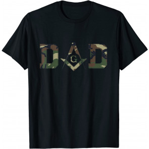 Masonic Dad, Father's Day Gift - Camo T-Shirt