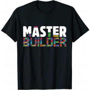Master Builder Kids Building Blocks Bricks Toys Gift T-Shirt