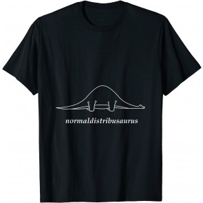 Math Statistics Normal Distribution Dinosaur Geek T T-Shirt