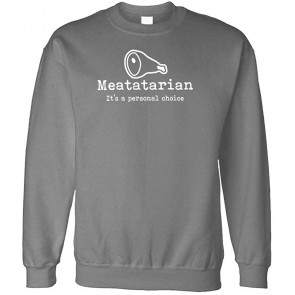 MEATATARIAN - Barbecue BBQ Grill Summer Food - Fleece Sweat T-Shirt
