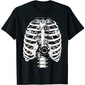 Mechanic Car Engineer Skeleton Mechanics T-Shirt