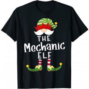 Mechanic Elf Group Christmas T-Shirt