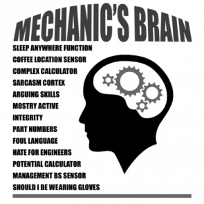 Mechanics Brain Tshirt