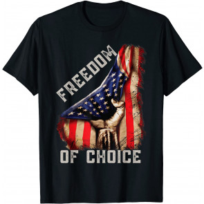 Medical Freedom No Mandate, Freedom Of Choice American Flag T-Shirt