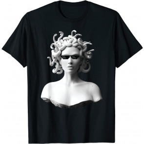 Medusa Head Portrait Greek Mythology Gorgon Monster T-Shirt