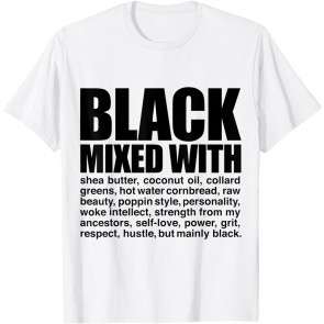 Melanin Black Pride Black Mixed T-Shirt