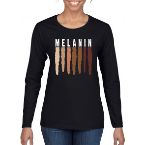 Melanin Distressed Shades Black History Black T-Shirt