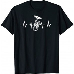 Mellophone Heartbeat Marching Band  T-Shirt