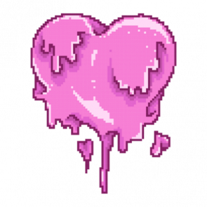 Melting Heart Retro Gaming Tshirt