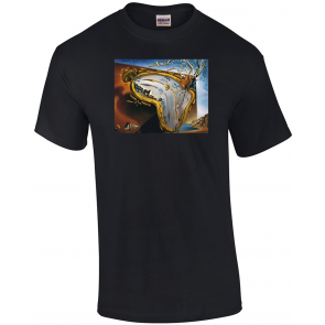 Soft Watch Exploding In 888 Particles Famous Painting Dali T-Shirt