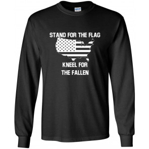 Mens Stand For The Flag Kneel For The Fallen T-Shirt