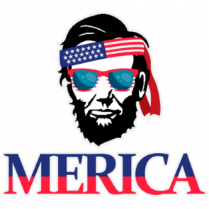 Merica  Abraham Lincoln  Patriotic Tshirt
