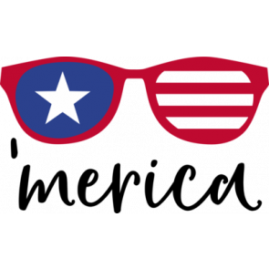 Merica Glasses T-Shirt