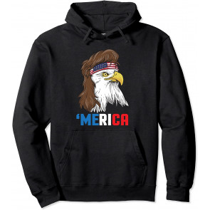 Merica  Patriotic Mullet Eagle Pride Gift T-Shirt
