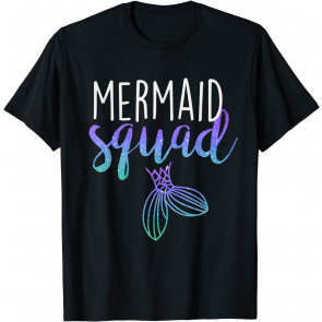 Mermaid Squad Mermaid Birthday Party  T-Shirt