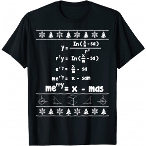 Merry = X-mas Ugly Christmas Math  T-Shirt