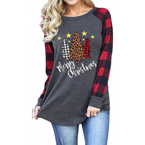 Merry Christmas Buffalo Plaid  T-Shirt