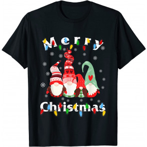 Merry Christmas Light Gnome Pajamas T-Shirt