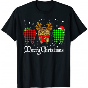 Merry Christmas Plaid T-Shirt