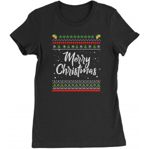 Merry Christmas Ugly  Womens T-Shirt