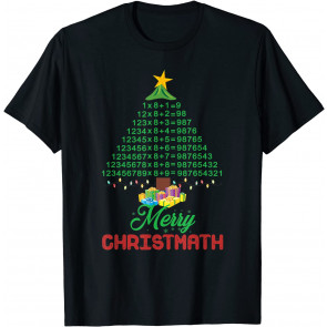 Merry Christmath Merry Christmas Tree Math T-Shirt