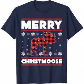 Merry Christmoose Christmas Moose Lover Xmas Holiday Gift T-Shirt