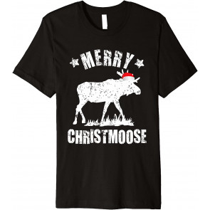 Merry Christmoose Family Christmas Pajamas Moose T-Shirt