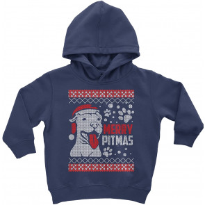 Merry Pitmas Pitbull Ugly Christmas Holiday T-Shirt