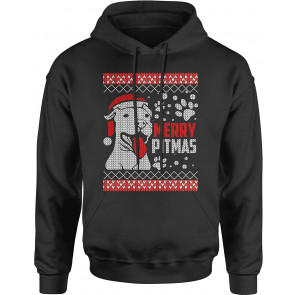 Merry Pitmas Pitbull Ugly Christmas Holiday T-Shirt