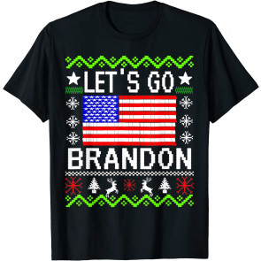 Merry Xmas Let's Go Branson Brandon Ugly Christmas  T-Shirt