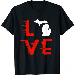 Michigan Detroit D Motor City Mitten T-Shirt