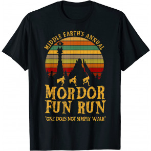 Middle Earths Annual Mordor Fun Run One Does Not Simply Walk T-Shirt