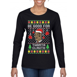Mike Tyson Be Good For Thanta Clauth Ugly Christmas  T-Shirt
