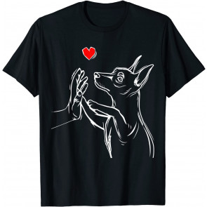 Min Pin Love Miniature Pinscher Dog Mom Women Girls T-Shirt