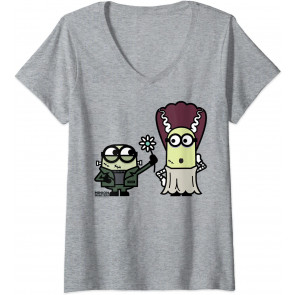 Minions Frankenstein And His Bride Portrait T-Shirt